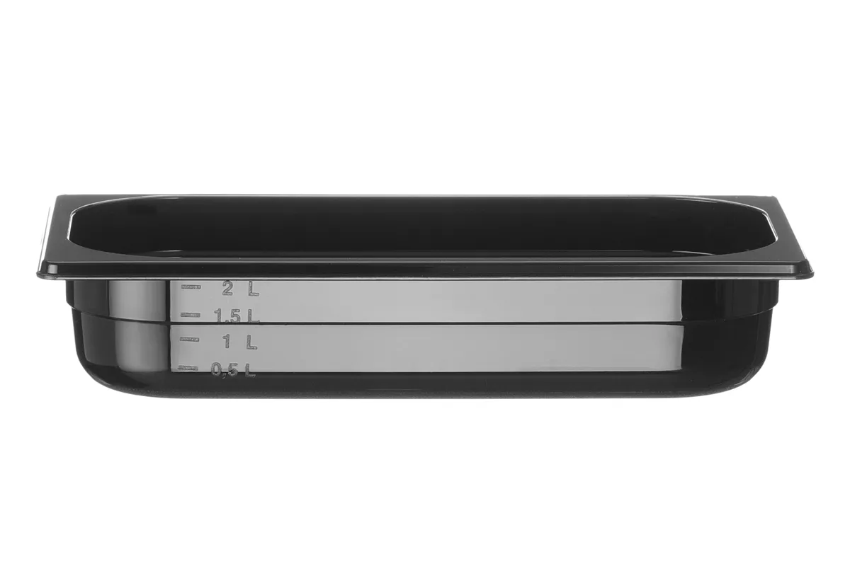 Pojemnik GN 1/3 z czarnego poliwęglanu, Profi Line, GN 1/3, 2,5L, czarny, 325x176x65mm Hendi 862537