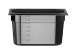 Pojemnik GN 1/4 z czarnego poliwęglanu, Profi Line, GN 1/4, 4L, czarny, 265x162x150mm Hendi 862612