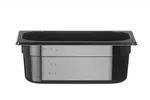 Pojemnik GN 1/4 z czarnego poliwęglanu, Profi Line, GN 1/4, 2,8L, czarny, 265x162x100mm Hendi 862629