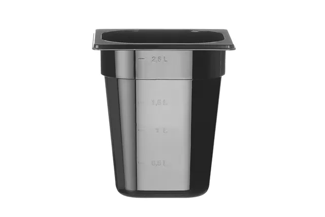 Pojemnik GN 1/6 z czarnego poliwęglanu, Profi Line, GN 1/6, 3,4L, czarny, 176x162x200mm Hendi 862704 Pojemnik GN 1/6 z czarnego poliwęglanu, Profi Line, GN 1/6, 3,4L, czarny, 176x162x200mm Hendi 862704