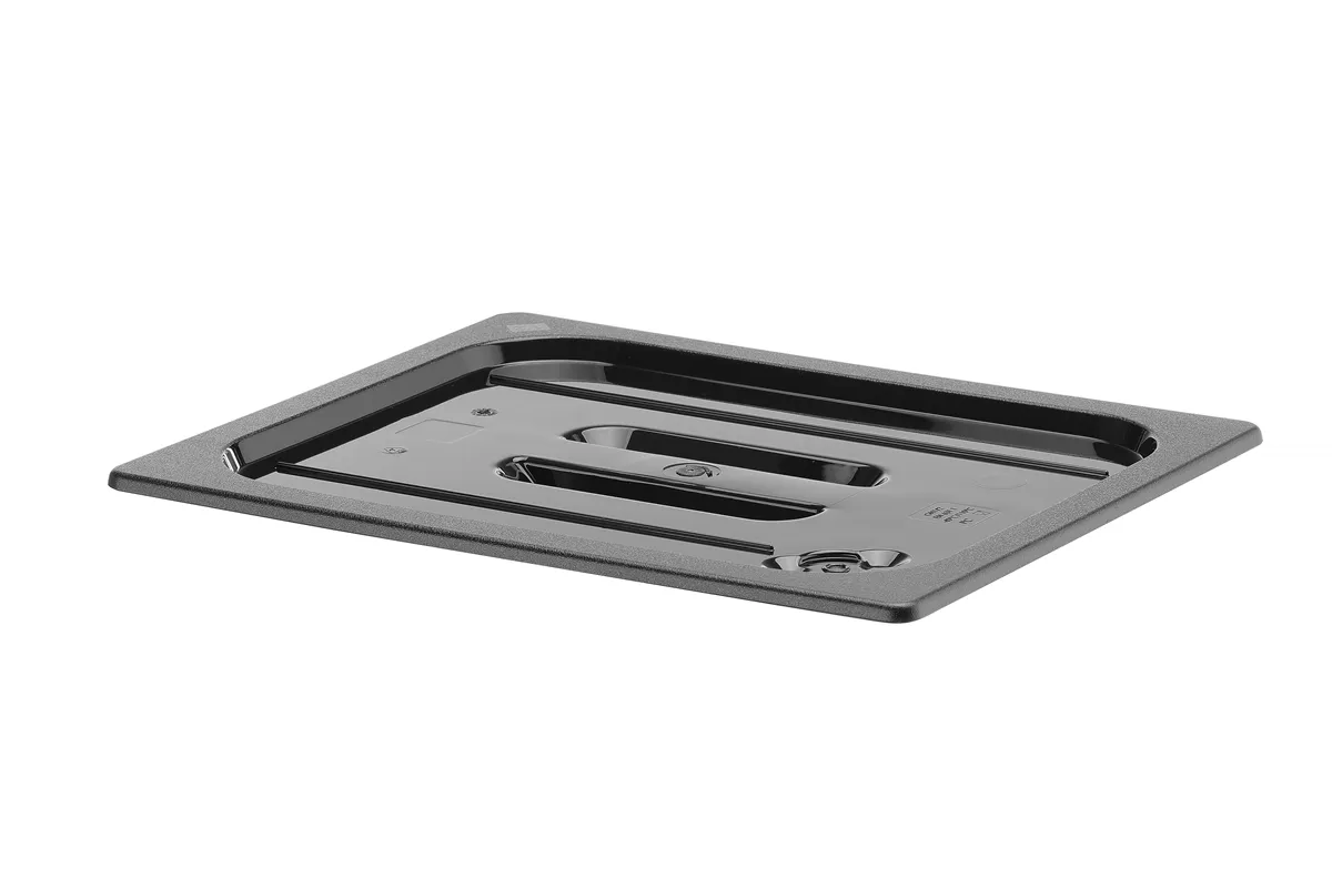 Pokrywka z czarnego poliwęglanu do pojemników GN, GN 1/2, czarny, 325x265mm Hendi 862926