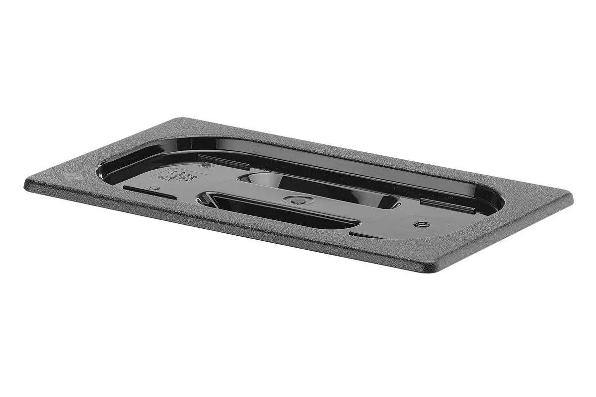 Pokrywka z czarnego poliwęglanu do pojemników GN, GN 1/4, czarny, 265x162mm Hendi 862940