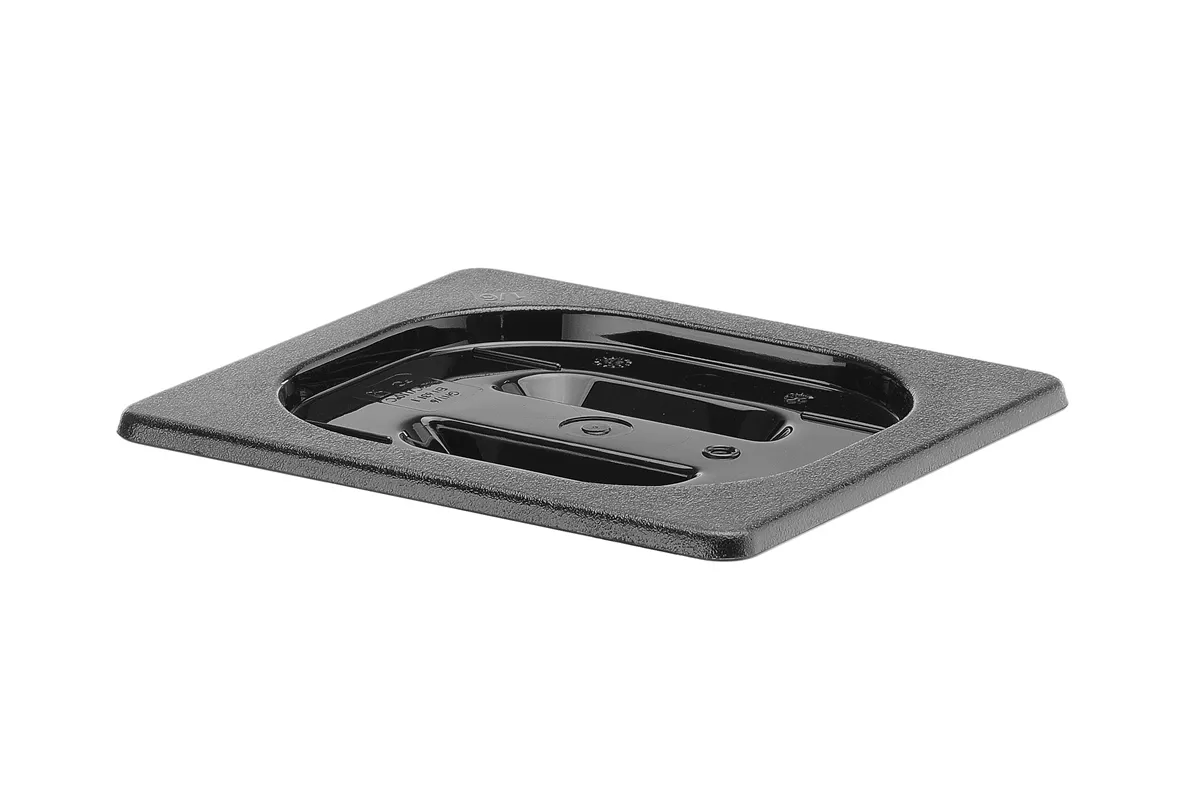 Pokrywka z czarnego poliwęglanu do pojemników GN, GN 1/6, czarny, 176x162mm Hendi 862957