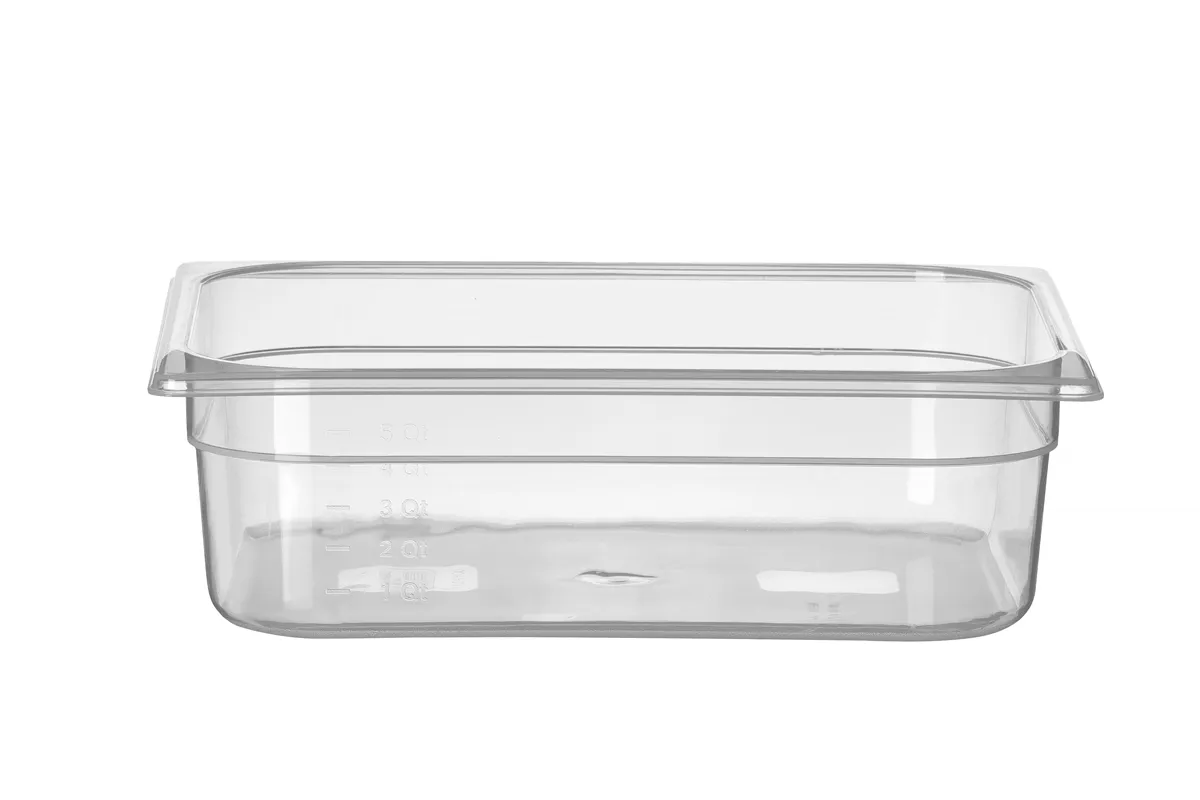 Pojemnik GN 1/2 z polipropylenu, Profi Line, GN 1/2, 6,5L, transparentny, 325x265x100mm Hendi 880128