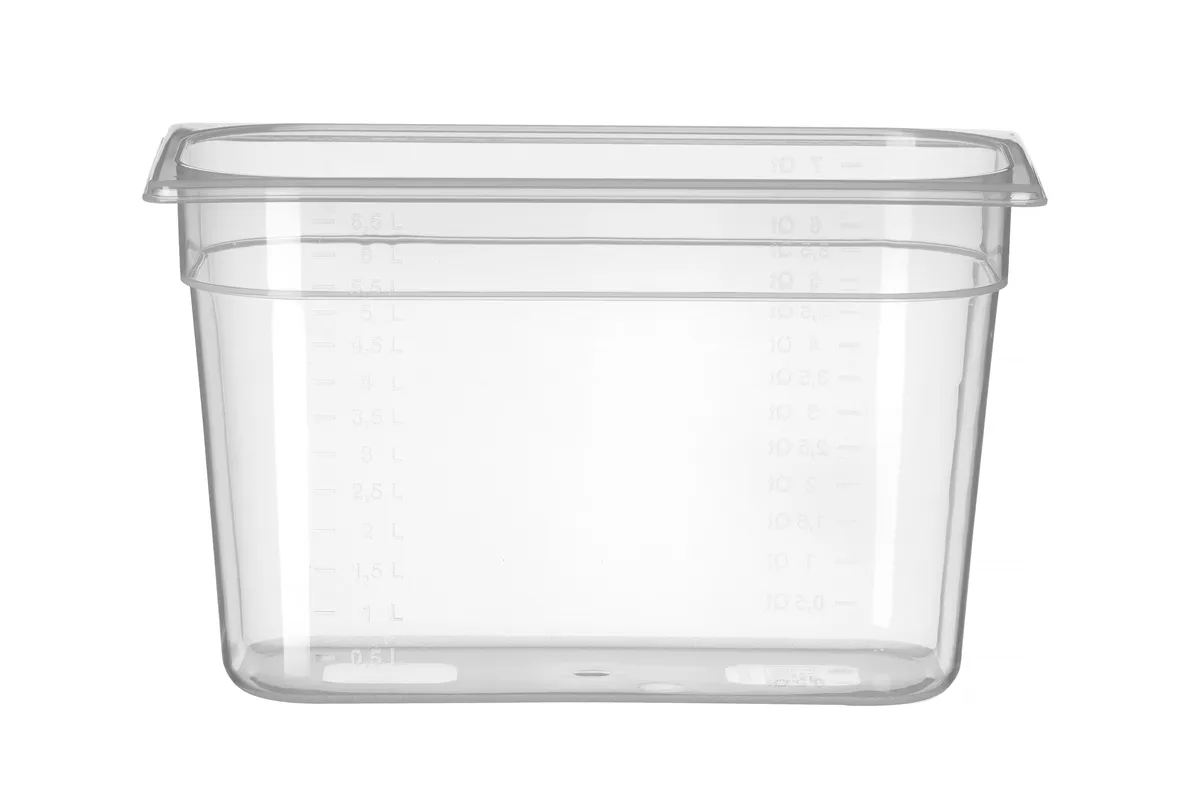 Pojemnik GN 1/3 z polipropylenu, Profi Line, GN 1/3, 7,8L, transparentny, 325x176x200mm Hendi 880203