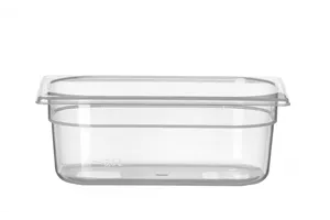 Pojemnik GN 1/4 z polipropylenu, Profi Line, GN 1/4, 2,8L, transparentny, 265x162x100mm Hendi 880326