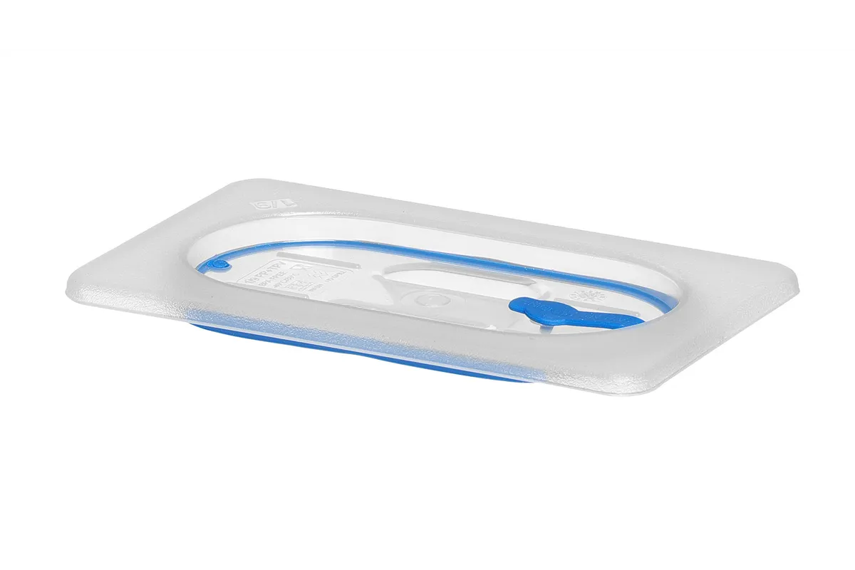 Pokrywka do pojemników GN z polipropylenu z uszczelką, GN 1/9, transparentny, 176x108mm Hendi 881859