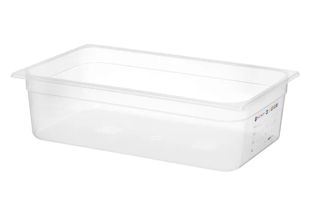 Pojemnik GN 1/1 HACCP, GN 1/1, 21L, transparentny, 530x325x150mm Hendi 880067