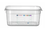 Pojemnik GN 1/2 HACCP, GN 1/2, 9,5L, transparentny, 325x265x150mm Hendi 880166