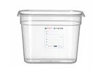 Pojemnik GN 1/4 HACCP, GN 1/4, 5,5L, transparentny, 265x162x200mm Hendi 880357