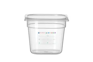 Pojemnik GN 1/6 HACCP, GN 1/6, 2,4L, transparentny, 176x162x150mm Hendi 880463