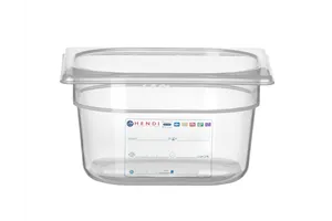 Pojemnik GN 1/6 HACCP, GN 1/6, 1,6L, transparentny, 176x162x100mm Hendi 880470