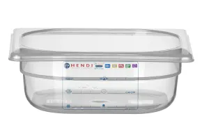 Pojemnik GN 1/6 HACCP, GN 1/6, 1L, transparentny, 176x162x65mm Hendi 880487