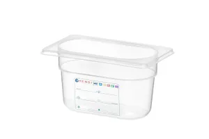 Pojemnik GN 1/9 HACCP, GN 1/9, 0,9L, transparentny, 176x108x100mm Hendi 880555