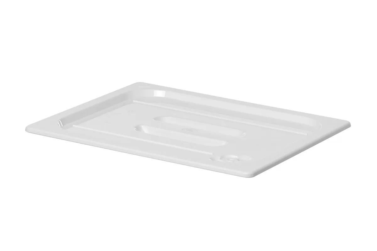 Pokrywka do pojemników GN z białego poliwęglanu, GN 1/2, biały, 265x325mm Hendi 862964