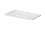 Pokrywka do pojemników GN z białego poliwęglanu, GN 1/4, biały, 265x162mm Hendi 862988