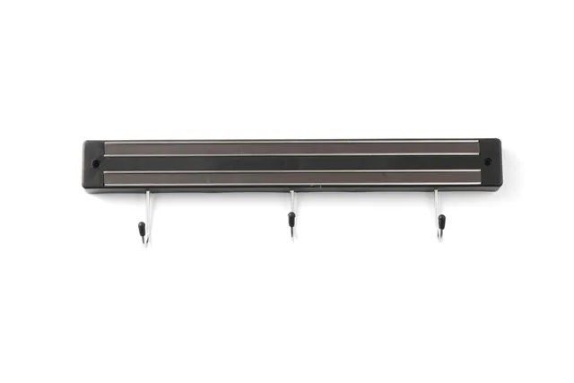 Listwa magnetyczna z haczykami, 3, czarny, 340mm Hendi 820209