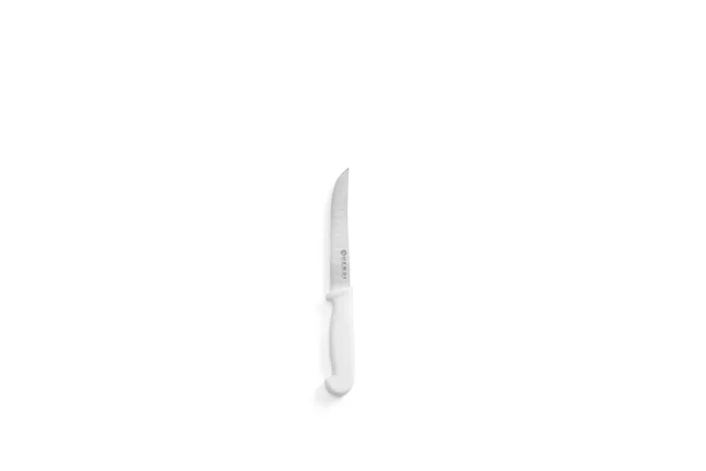 Nóż uniwersalny ze szlifem kulowym, długi, biały, 230mm Hendi 842355