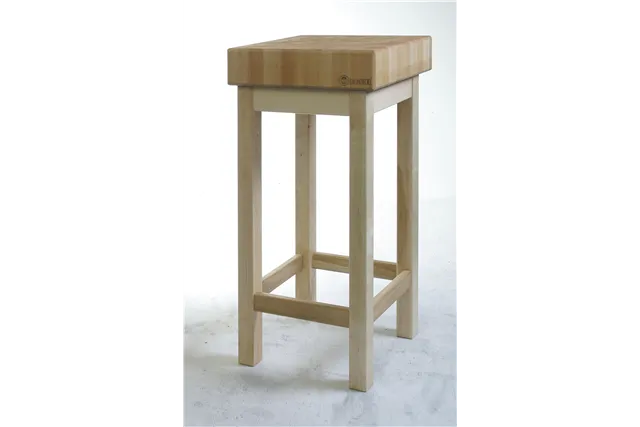 Kloc masarski drewniany z podstawą, 400x400x150mm Hendi 505625