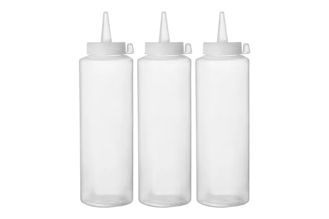 Dyspensery do zimnych sosów - 3 szt., 0,35L, transparentny, 3 szt., ⌀55x205mm Hendi 557853 Dyspensery do zimnych sosów - 3 szt., 0,35L, transparentny, 3 szt., ⌀55x205mm Hendi 557853