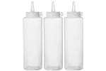 Dyspensery do zimnych sosów - 3 szt., 0,7L, transparentny, 3 szt., ⌀70x240mm Hendi 557952