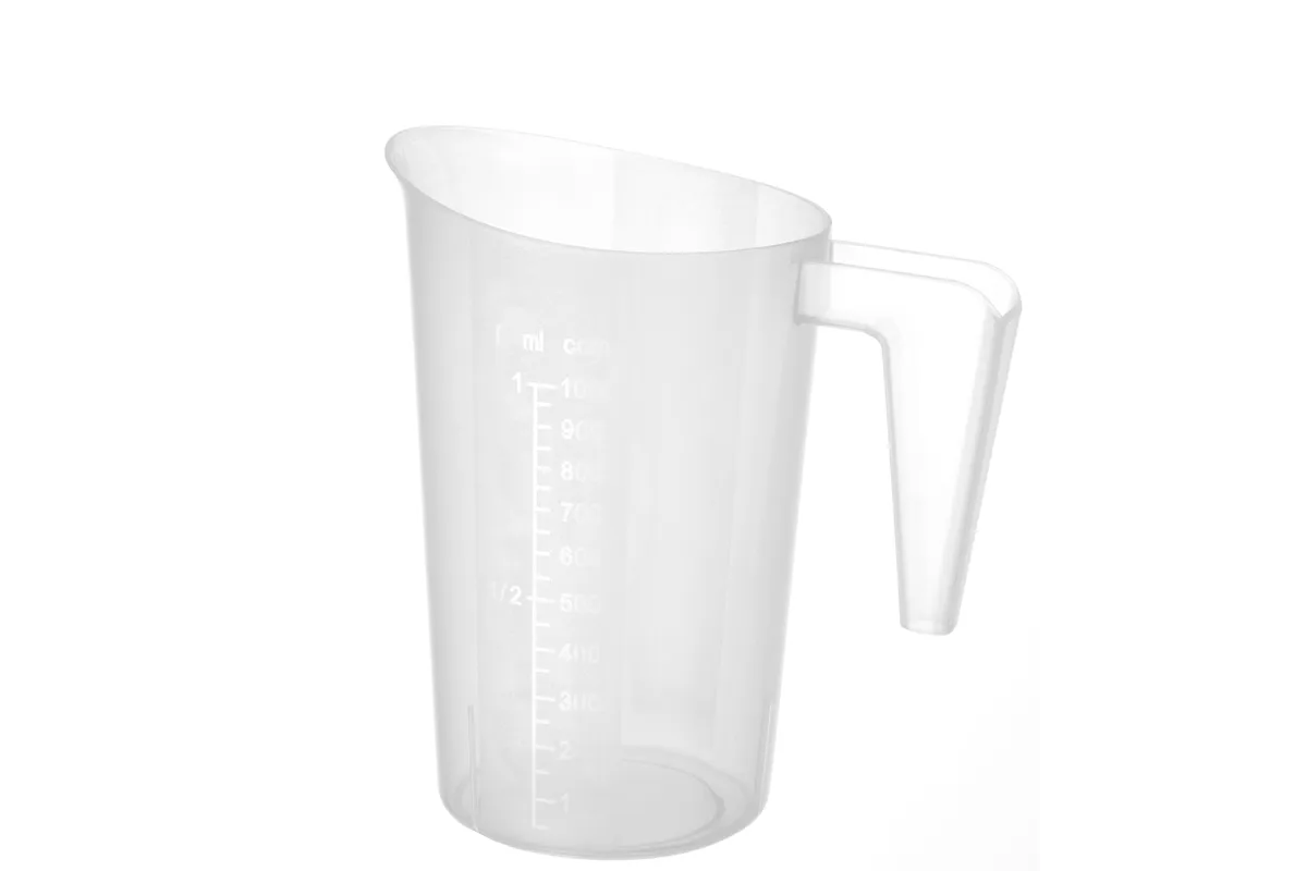 Miarka z polipropylenu piętrowalna, 1L, ⌀124x170mm Hendi 567821