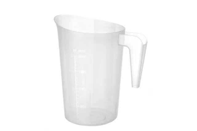 Miarka z polipropylenu piętrowalna, 2L, ⌀160x205mm Hendi 567838