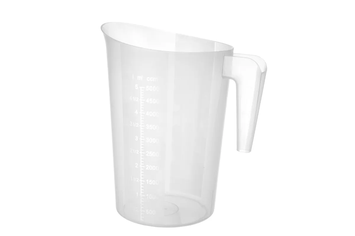 Miarka z polipropylenu piętrowalna, 5L, ⌀210x270mm Hendi 567852