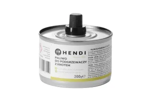 Paliwo do podgrzewaczy z knotem – puszka, czas spalania ok. 6 godzin, 24 szt Hendi 193686