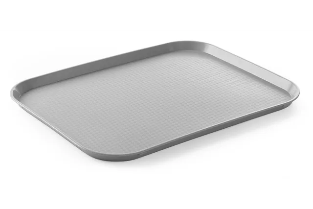 Taca z polipropylenu Fast Food duża, jasnoszary, 350x450x20mm Hendi 878804