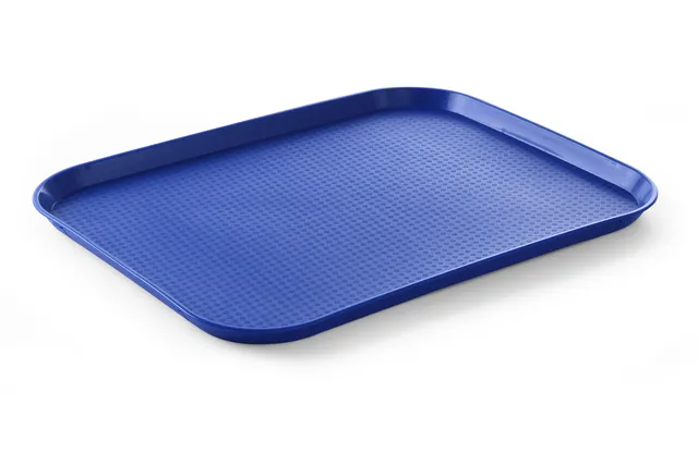 Taca z polipropylenu Fast Food duża, niebieski, 350x450x20mm Hendi 878828