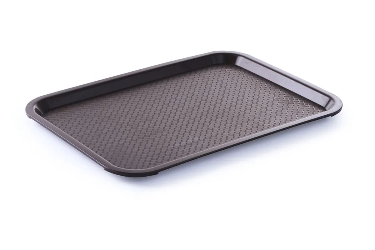 Taca z polipropylenu Fast Food duża, brązowy, 350x450x20mm Hendi 878842