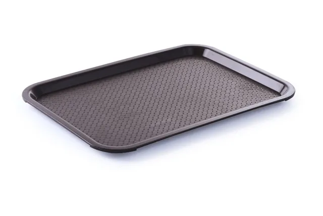 Taca z polipropylenu Fast Food duża, brązowy, 350x450x20mm Hendi 878842