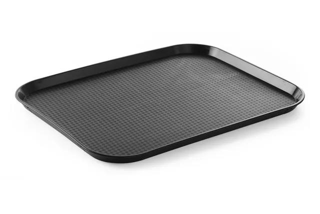 Taca z polipropylenu Fast Food duża, czarny, 350x450x20mm Hendi 878859