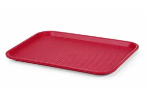 Taca z polipropylenu Fast Food średnia, czerwony, 305x415x20mm Hendi 878910