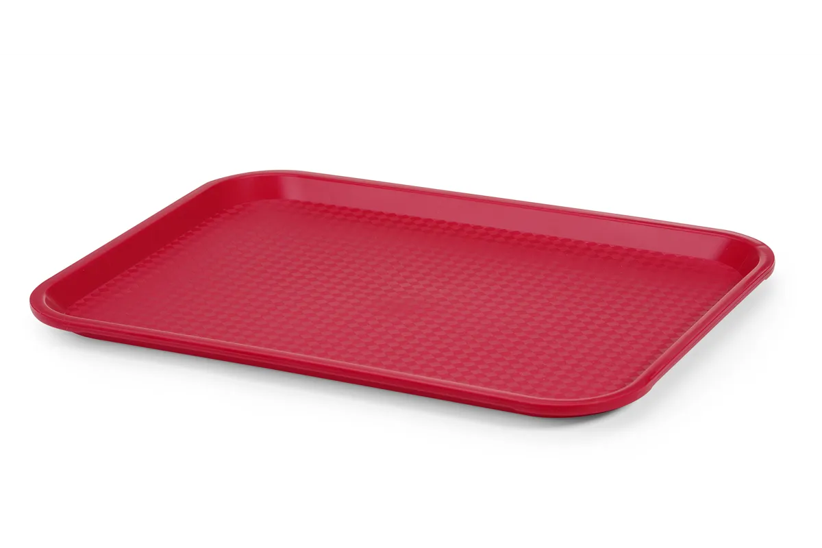 Taca z polipropylenu Fast Food średnia, czerwony, 305x415x20mm Hendi 878910