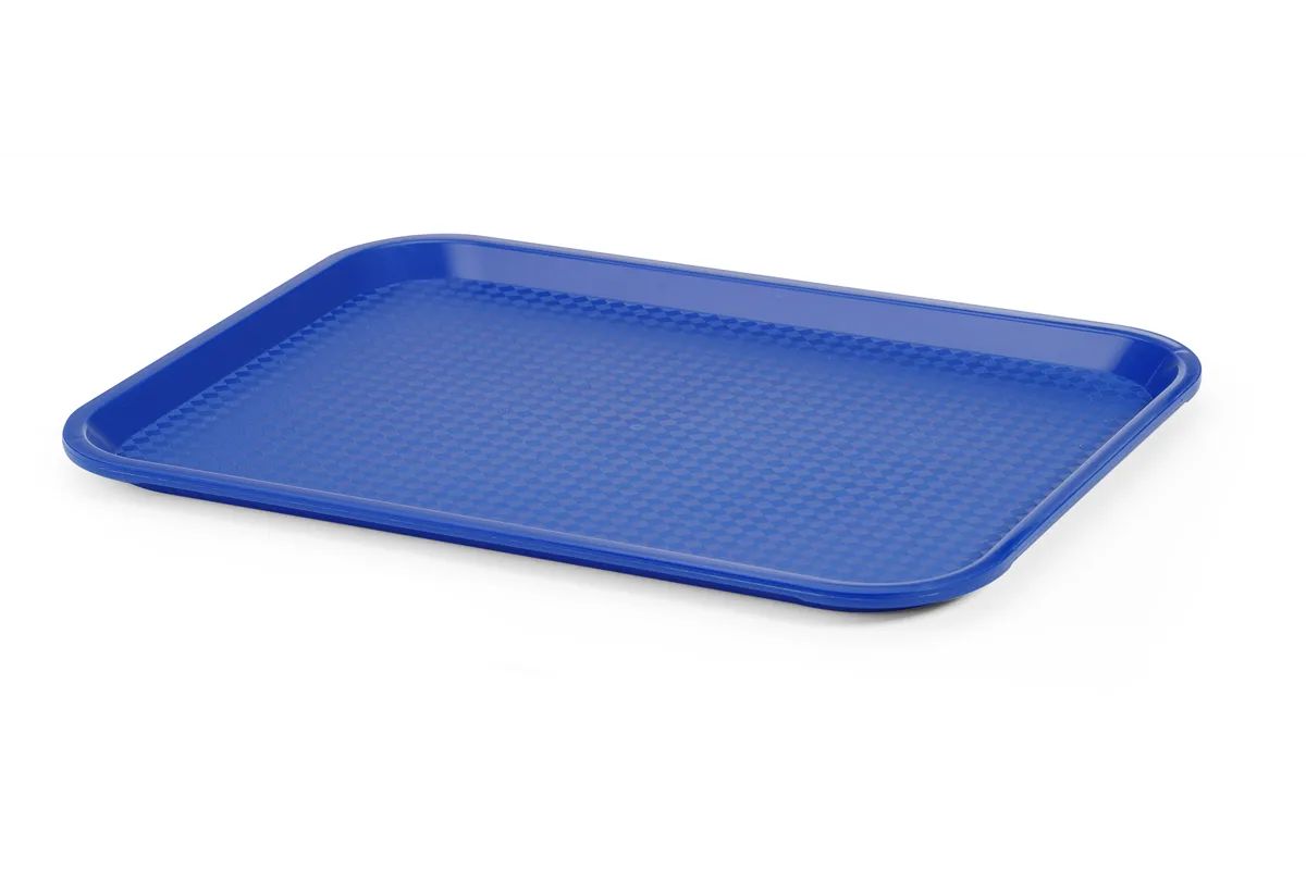 Taca z polipropylenu Fast Food średnia, niebieski, 305x415x20mm Hendi 878927