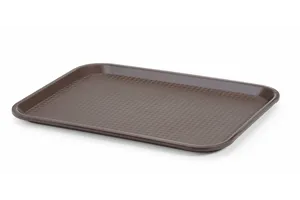 Taca z polipropylenu Fast Food średnia, brązowy, 305x415x20mm Hendi 878941