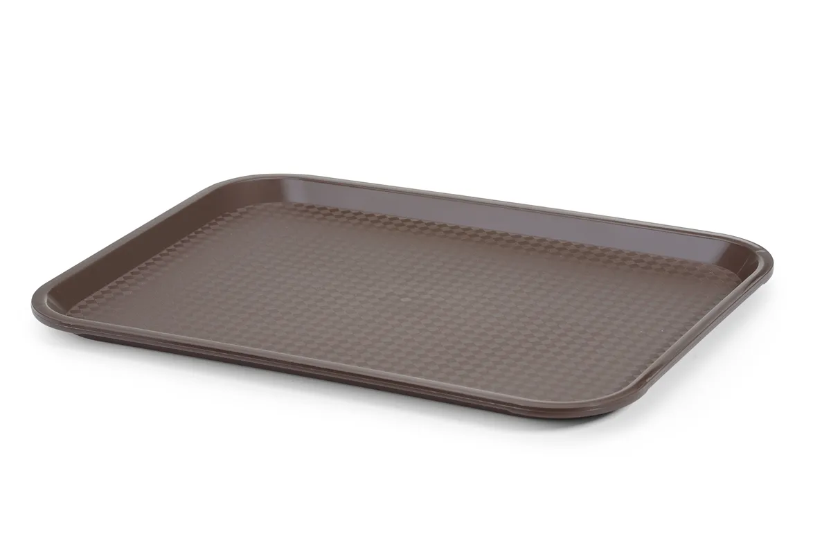 Taca z polipropylenu Fast Food średnia, brązowy, 305x415x20mm Hendi 878941