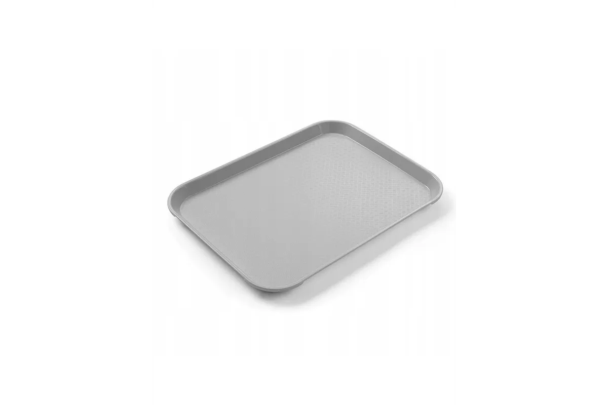 Taca z polipropylenu Fast Food mała, jasnoszary, 265x345x20mm Hendi 878705