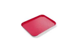 Taca z polipropylenu Fast Food mała, czerwony, 265x345x20mm Hendi 878712