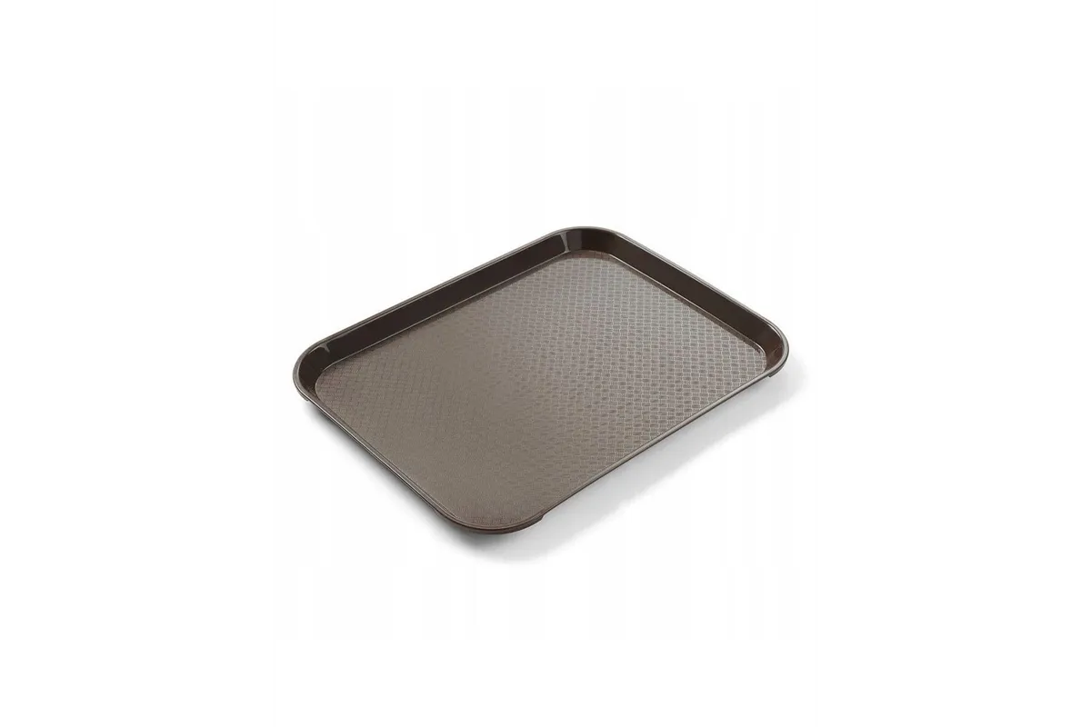 Taca z polipropylenu Fast Food mała, brązowy, 265x345x20mm Hendi 878743