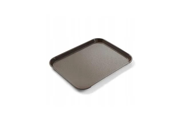 Taca z polipropylenu Fast Food mała, brązowy, 265x345x20mm Hendi 878743