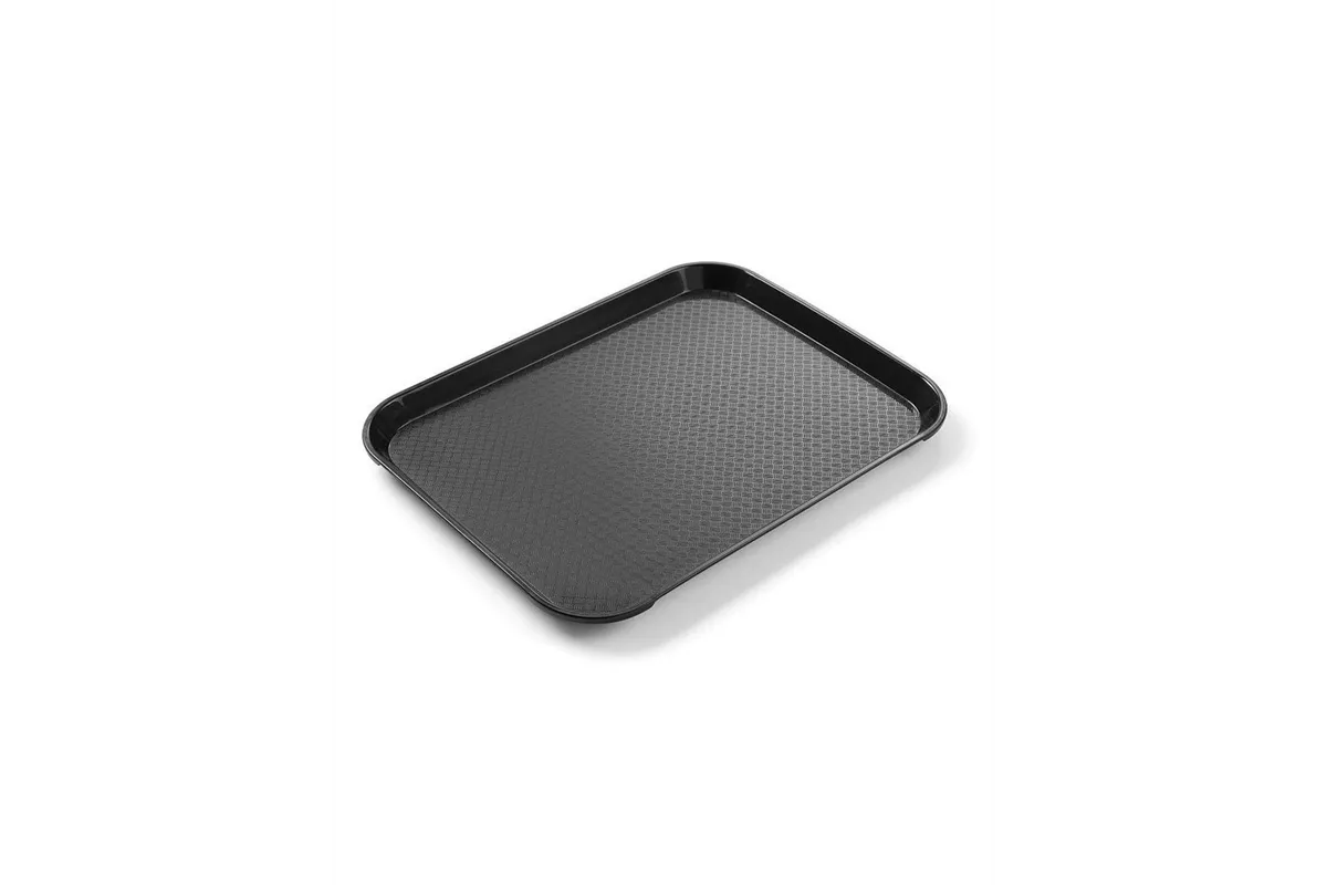 Taca z polipropylenu Fast Food mała, czarny, 265x345x20mm Hendi 878750