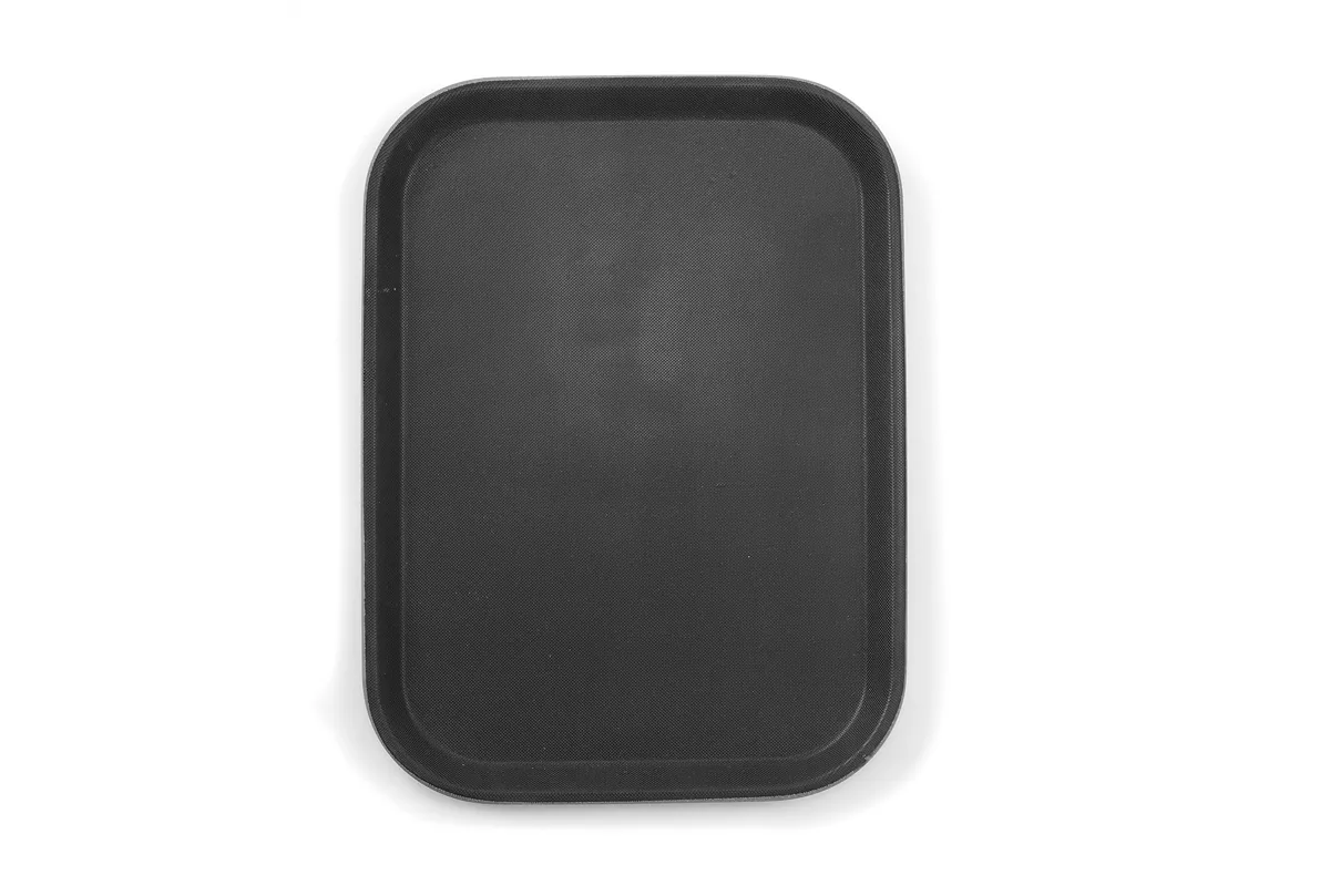 Taca do serwowania z polipropylenu, antypoślizgowa, prostokątna, czarna, 255x355mm Hendi 878118