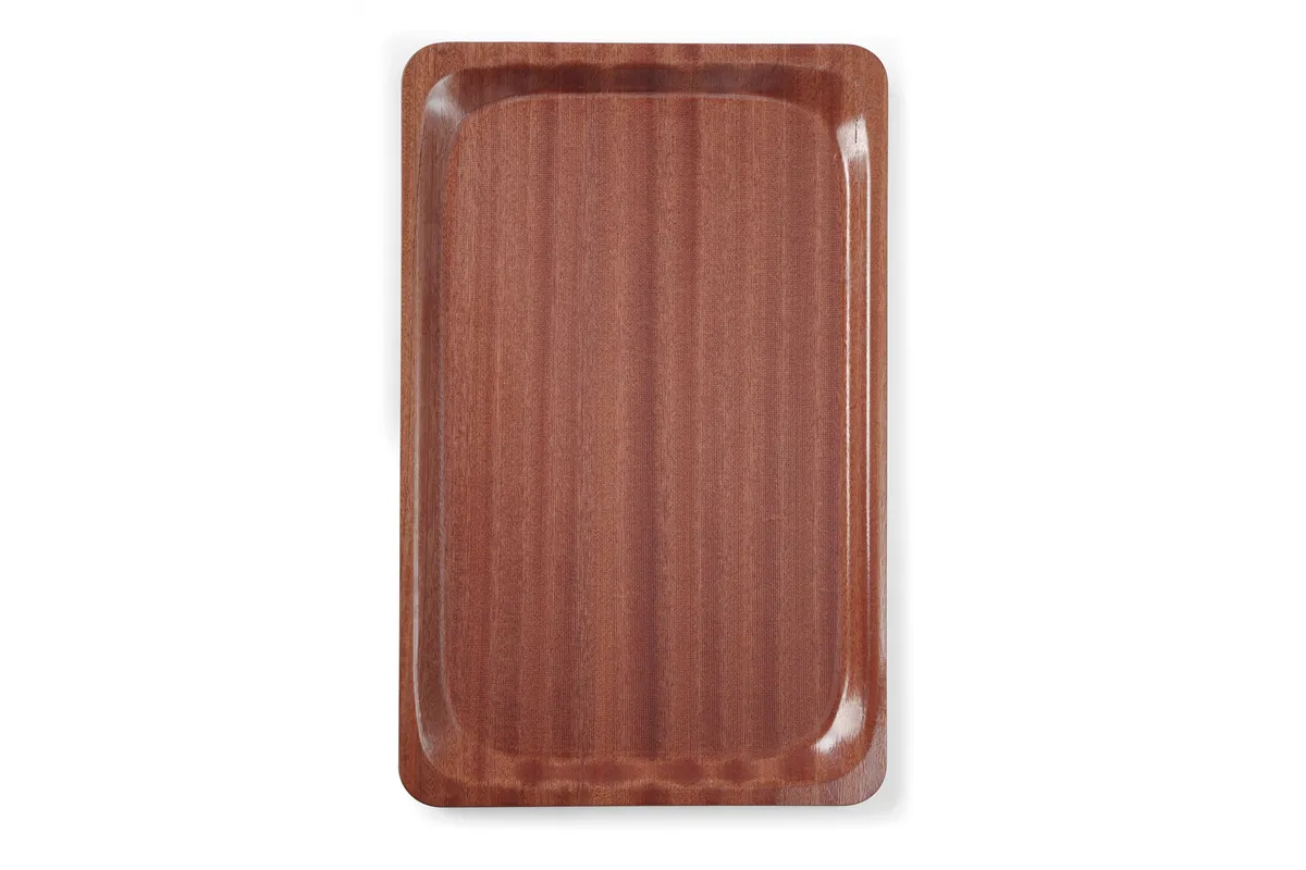 Taca do serwowania, prostokątna, antypoślizgowa, laminowana, GN 1/1, mahoniowy, 325x530mm AmerBox 507216