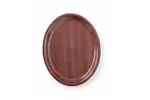 Taca do serwowania laminowana, antypoślizgowa, owalna, mahoniowy, 200x265mm AmerBox 507568