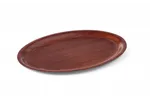 Taca do serwowania laminowana, antypoślizgowa, owalna, mahoniowy, 230x160mm AmerBox 507964