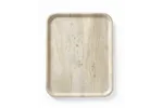 Taca do serwowania z laminatem z melaminy, antypoślizgowa, z wzorem drewna, jasne drewno, 330x430mm AmerBox 508862