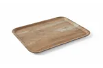 Taca do serwowania z laminatem z melaminy, antypoślizgowa, z wzorem drewna, drewno, 370x530mm AmerBox 508947